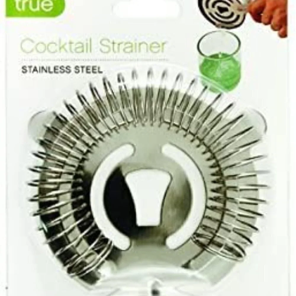 STAINLESS STEEL BAR STYLE COCKTAIL STRAINER NEW